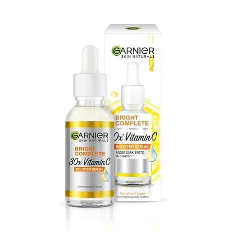 51wERqBeGLL._SX466_ Garnier Bright Complete VITAMIN C Booster Face Serum, 30ml
