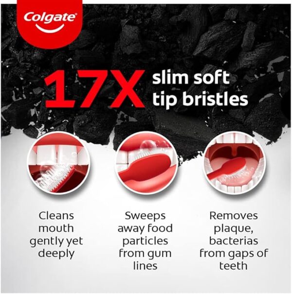 61QU5s9-wsL._AC_SX679_ Colgate Slim Soft Charcoal Toothbrush (Buy 2 Get 2 Free) - 4 Pcs