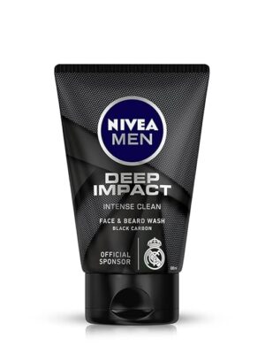 61VKUh0z6HL._SY679_ Nivea Men Deep Impact Intense Clean Face and Beard Wash - Black Carbon, 100 ml (3.3 oz)
