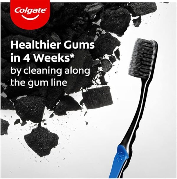 61q2N+gz86L._AC_SX679_ Colgate Slim Soft Charcoal Toothbrush (Buy 2 Get 2 Free) - 4 Pcs