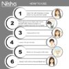 Nisha Natural Henna Based Hair Color (Natural Black) 10GM Pack of 10