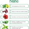 Nisha Natural Henna Based Hair Color (Natural Black) 10GM Pack of 10