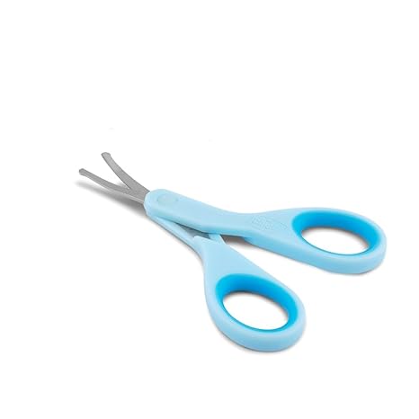 Chicco Baby Nail Scissors with Rounded Tips & Protective Case