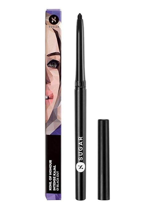 515pyGvc0FL._SY679_ SUGAR Cosmetics Kohl Of Honour Intense Kajal - 01 Black Out (0.25g)