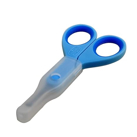 Chicco Baby Nail Scissors with Rounded Tips & Protective Case