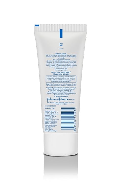 Johnson's Baby Cream (100g / 3.53 oz) | Pack of 1