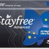 Stayfree Advanced All Night Extra Large Sanitary Pads with Wings (28 Pack)
