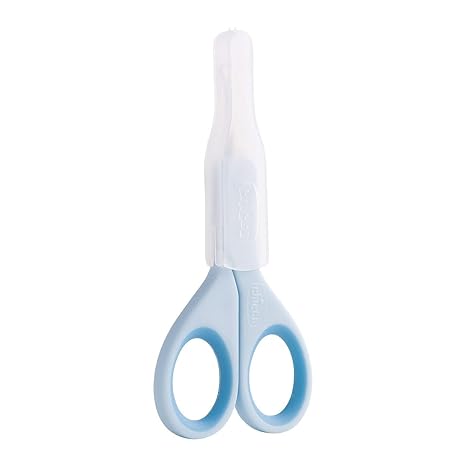 Chicco Baby Nail Scissors with Rounded Tips & Protective Case