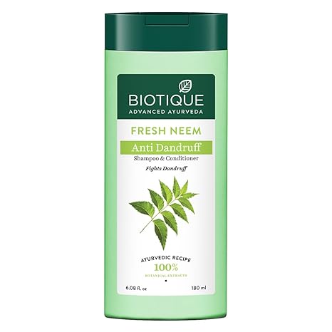 Biotique Fresh Neem Anti-Dandruff Shampoo & Conditioner (180ml)