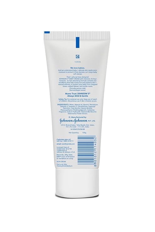 Johnson's Baby Cream (100g / 3.53 oz) | Pack of 1
