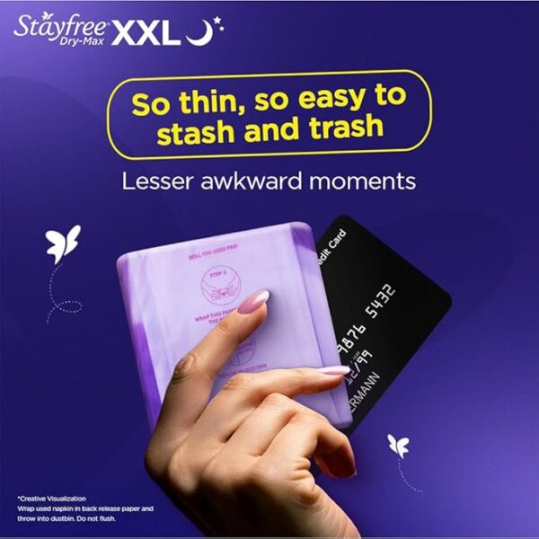 6160zLanjnL._AC_SX679_ Stayfree Dry Max All Night Extra Large Dry Cover Sanitary Pads with Wings (28 Pack)