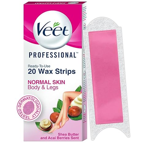 61DvBuUuSGL._SX466_ Veet Full Body Waxing Kit for Normal Skin (Wax Strips & Wipes)