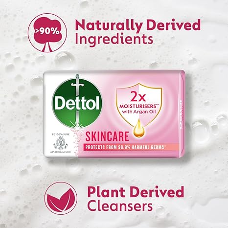 61EsAnLBYoL._SX466_ Dettol Skincare Bathing Soap (125g)