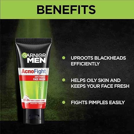 Garnier Men Acno Fight Anti-Pimple Face Wash (50g)