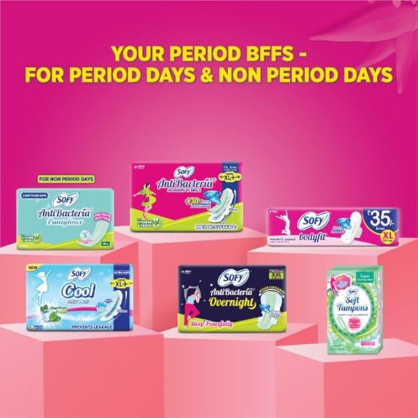 61RcCC4L6aL._AC_SX679_ Sofy Anti-Bacterial 99.9% Sanitary Pads, Super XL Plus Size (44 Napkins) - 323mm