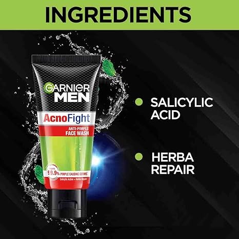 Garnier Men Acno Fight Anti-Pimple Face Wash (50g)