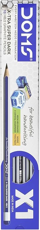 61bN6MO+MSL._AC_SY741_ Doms X1 X-Tra Super Dark Pencils Pack (10 Pencils Kit)