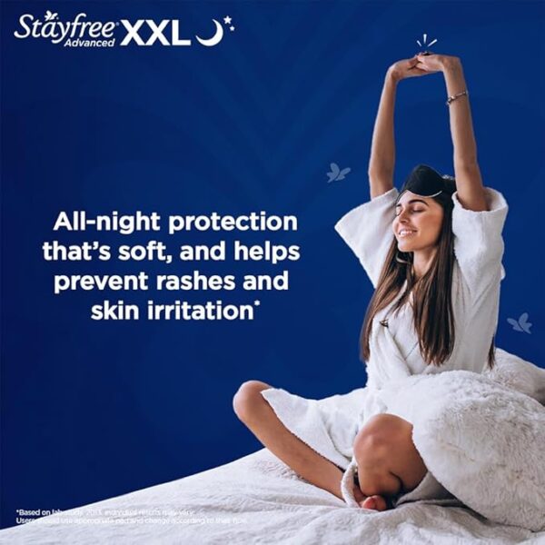 Stayfree Advanced All Night Extra Large Sanitary Pads with Wings (28 Pack)