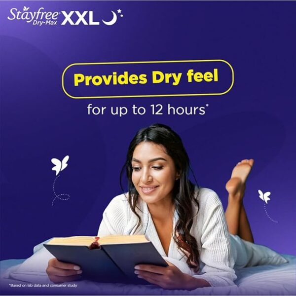 61eMUWNIn+L._AC_SX679_ Stayfree Dry Max All Night Extra Large Dry Cover Sanitary Pads with Wings (28 Pack)