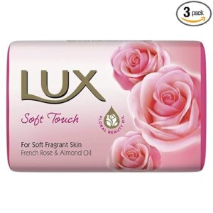 LUX Soft Glow / Soft Touch Bathing Soap (100g) | Pack of 3