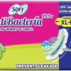61lZKAULXPL._AC_SX679_ Sofy Anti-Bacterial 99.9% Sanitary Pads, Super XL Plus Size (44 Napkins) - 323mm