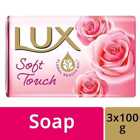 61ppNAksuaL._SX466_ LUX Soft Glow / Soft Touch Bathing Soap (100g) | Pack of 3