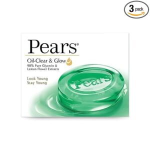 61vb7qy4qhL._SX466_PIbundle-3,TopRight,0,0_AA466SH20_ Pears Oil-Clear & Glow Soap - Lemon Flower Extracts (75g) | Pack of 3