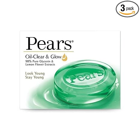 61vb7qy4qhL._SX466_PIbundle-3,TopRight,0,0_AA466SH20_ Pears Oil-Clear & Glow Soap - Lemon Flower Extracts (75g) | Pack of 3