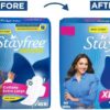 61yDRuFuZaL._AC_SX679_ Stayfree Secure Cottony Soft Cover Sanitary Pads, Extra Large (40 Pads)
