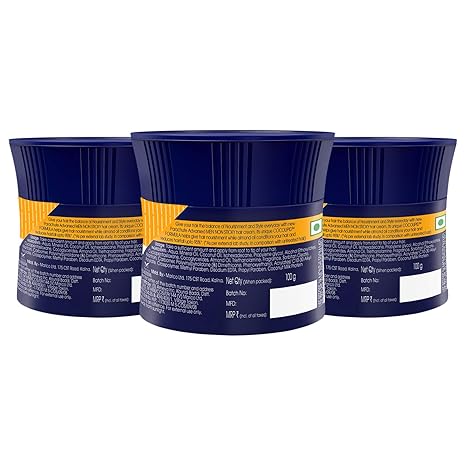 Parachute Advansed Anti-Hairfall Hair Cream for Men - Almond & Coconut (3.3 fl oz / 100ml - Pack of 3)