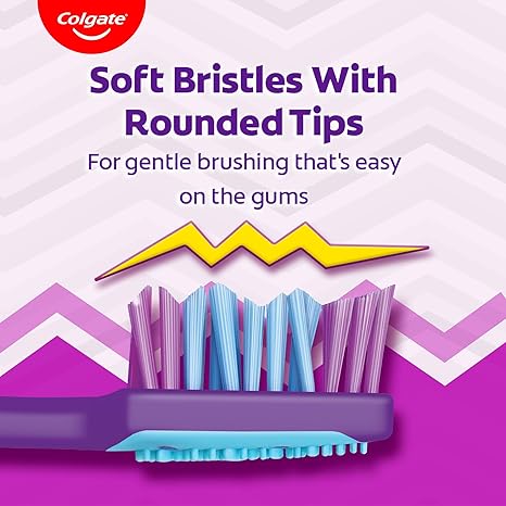 Colgate ZigZag Toothbrush - Medium (Pack of 6)