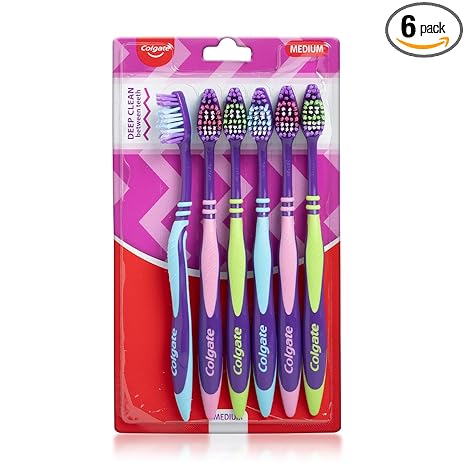 Colgate ZigZag Toothbrush - Medium (Pack of 6)