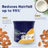 Parachute Advansed Anti-Hairfall Hair Cream for Men - Almond & Coconut (3.3 fl oz / 100ml - Pack of 3)