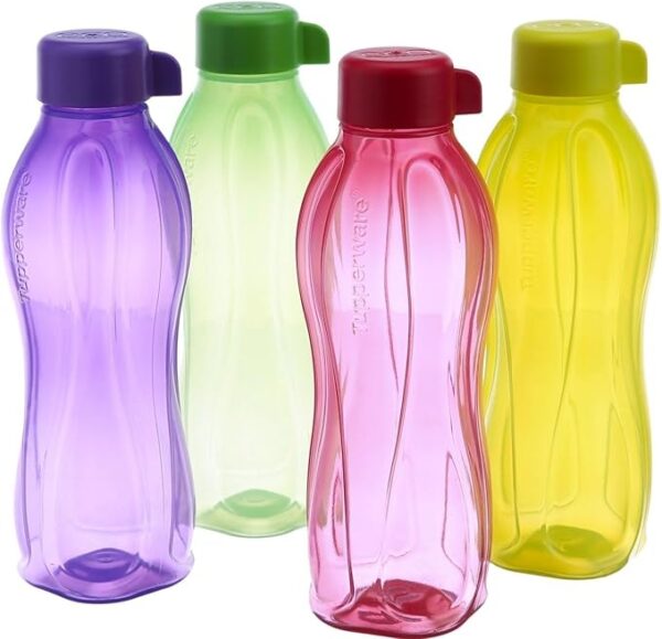Tupperware Eco Sports Aqua Safe Water Bottle 1 Litre / 32 oz (Set of 4)