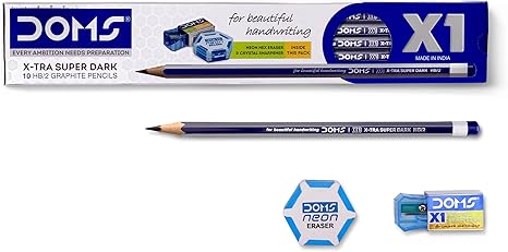 71g9ntCnpYL._AC_SX466_ Doms X1 X-Tra Super Dark Pencils Pack (10 Pencils Kit)