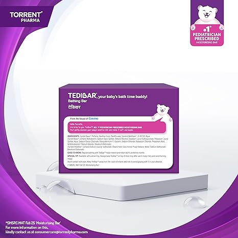 71gPZSTGO7L._SX466_ Tedibar Baby Bathing Bar (75g) | Pack of 3