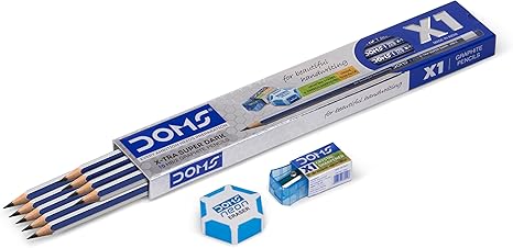 71tR4UrCl1L._AC_SX466_ Doms X1 X-Tra Super Dark Pencils Pack (10 Pencils Kit)