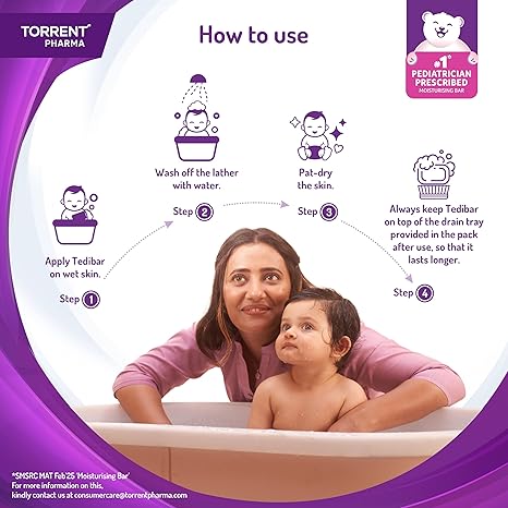 81T4Ju71w6L._SX466_ Tedibar Baby Bathing Bar (75g) | Pack of 3