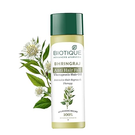 514R3CJYTdL._SX466_ Biotique Advanced Organics Bhringraj Therapeutic Hair Growth Oil (120ml / 4.06 fl oz)