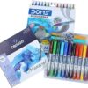DOMS Non-Toxic Brush Pens in Cardboard Box (14 Assorted Shades - 1 Set)