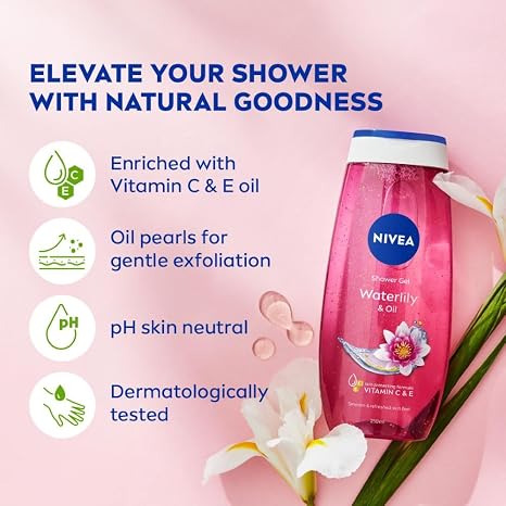 Nivea Water Lily & Oil Shower Gel (250ml)