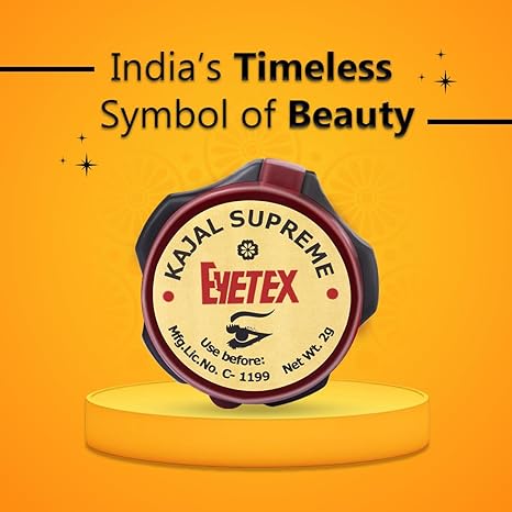 Eyetex Kajal Supreme Paste - Jet Black (Pack of 10)