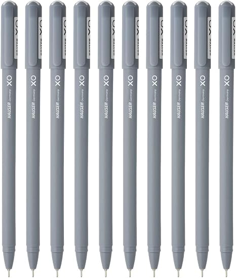 61H95+FQ9qL._AC_SX466_ Hauser XO Ball Pen Blister Pack - Black Ink (Set of 10)