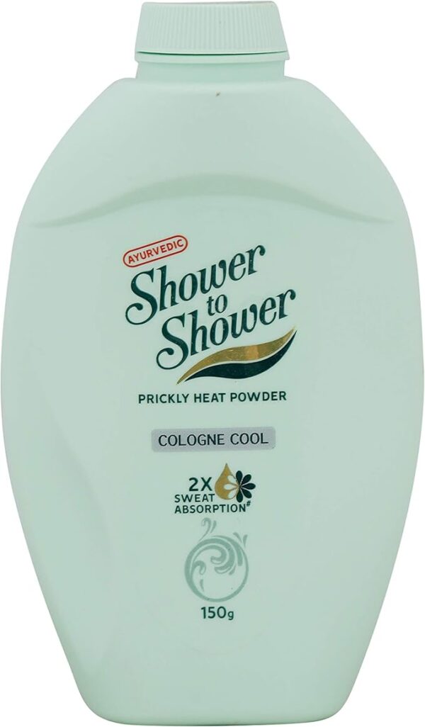Shower To Shower Prickly Heat Powder - Cologne Cool (150g)