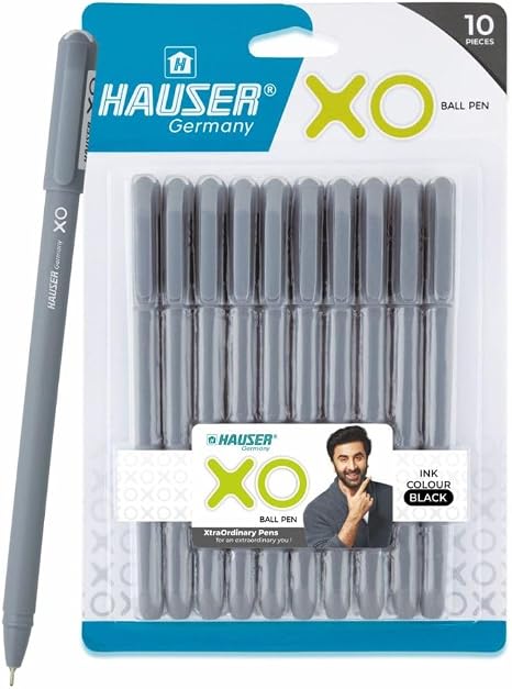 61i9jfz7exL._AC_SX466_ Hauser XO Ball Pen Blister Pack - Black Ink (Set of 10)