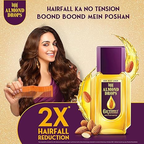 712BnjGHcJL._SX466_ Bajaj Almond Drops Hair Oil - 475ml (16.91 fl oz)