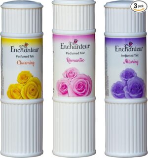71L2NwCE3zL._AC_SX679_PIbundle-3,TopRight,0,0_SH20_ Enchanteur Perfumed Body Talcum Powder Trio Pack (3 x 100g) — Charming, Romantic & Alluring