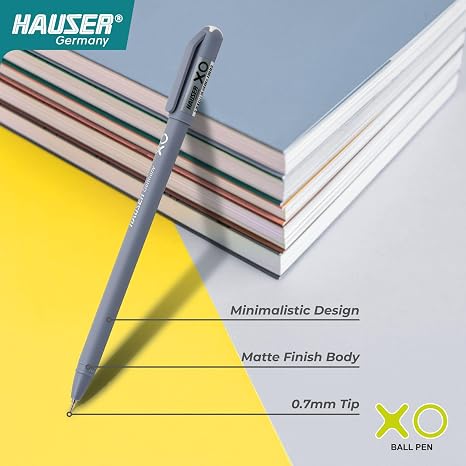 71MymOxhILL._AC_SX466_ Hauser XO Ball Pen Blister Pack - Black Ink (Set of 10)