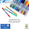 DOMS Non-Toxic Brush Pens in Cardboard Box (14 Assorted Shades - 1 Set)