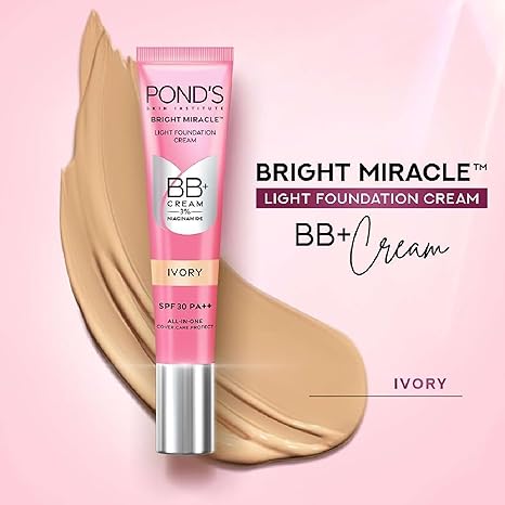 71wnQKUFQYL._SX466_ POND'S Bright Miracle BB+ Cream - Ivory (18g)